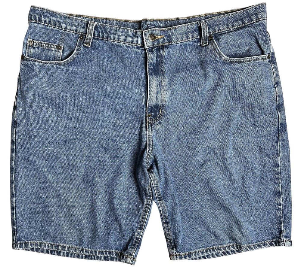 RK Brand Bermuda Shorts Mens 42 Blue Denim Cotton Relaxed Fit 5-Pocket